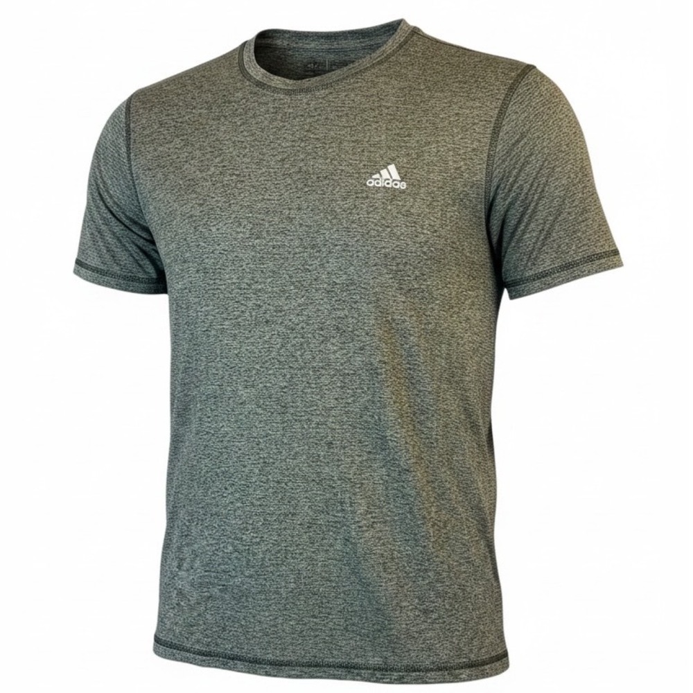 Adidas Golf Men's XL Heather Gray Performance Athletic Shirt Short Sleeve